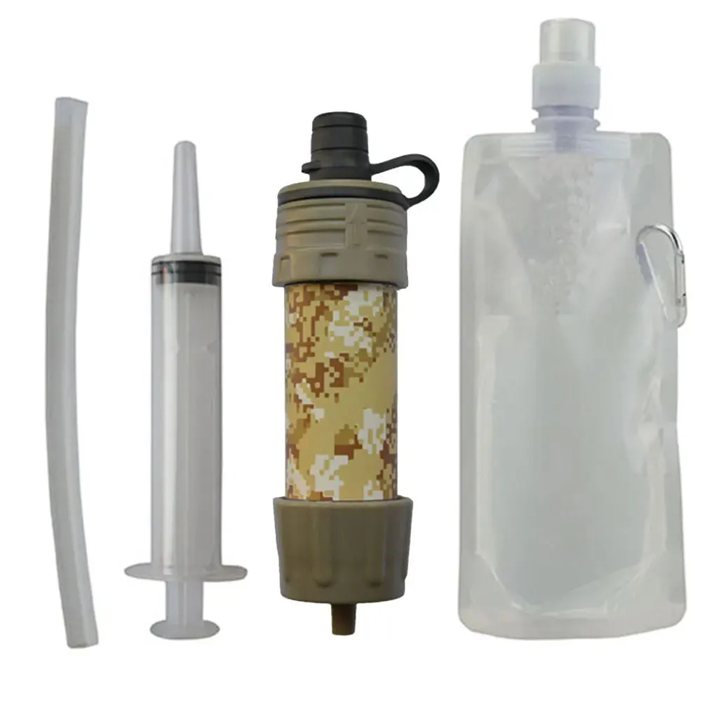 Personal Water Purifier Water Filtration System - Camping Purification Water Filter Straw for Outdoor Traveling Survival Emergency