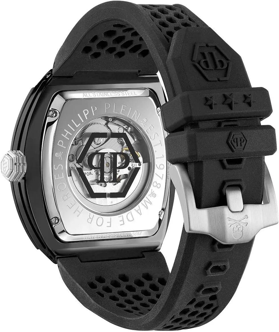 Philipp Plein Men's Watch Analogue Automatic The Skeleton Ecoceramic