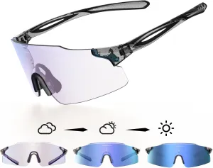 Photochromic Running Glasses for Women-UV 400 Protection, Anti-Fog,Durable for Cycling& Jopping Outdoor Sports