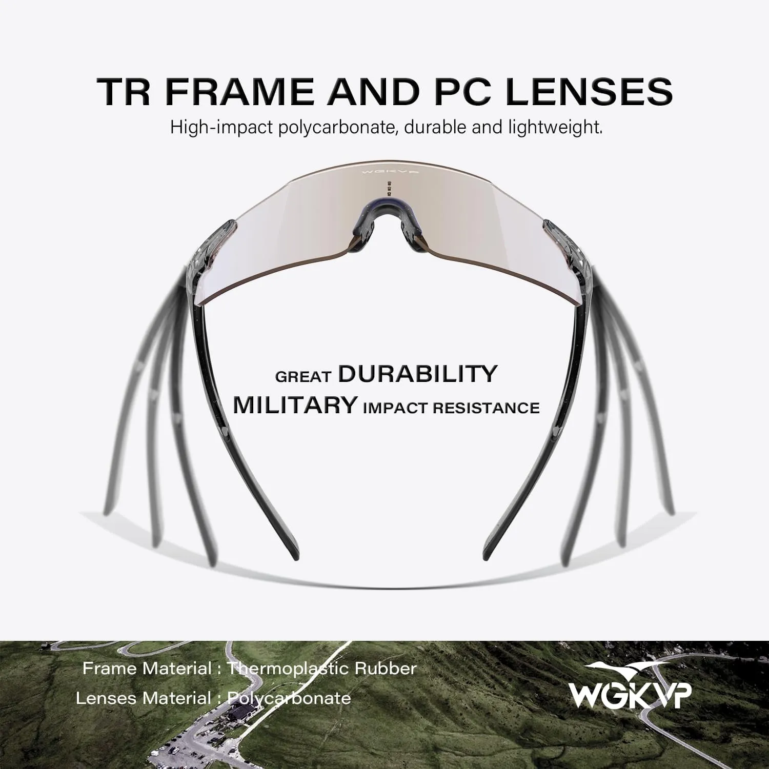 Photochromic Running Glasses for Women-UV 400 Protection, Anti-Fog,Durable for Cycling& Jopping Outdoor Sports