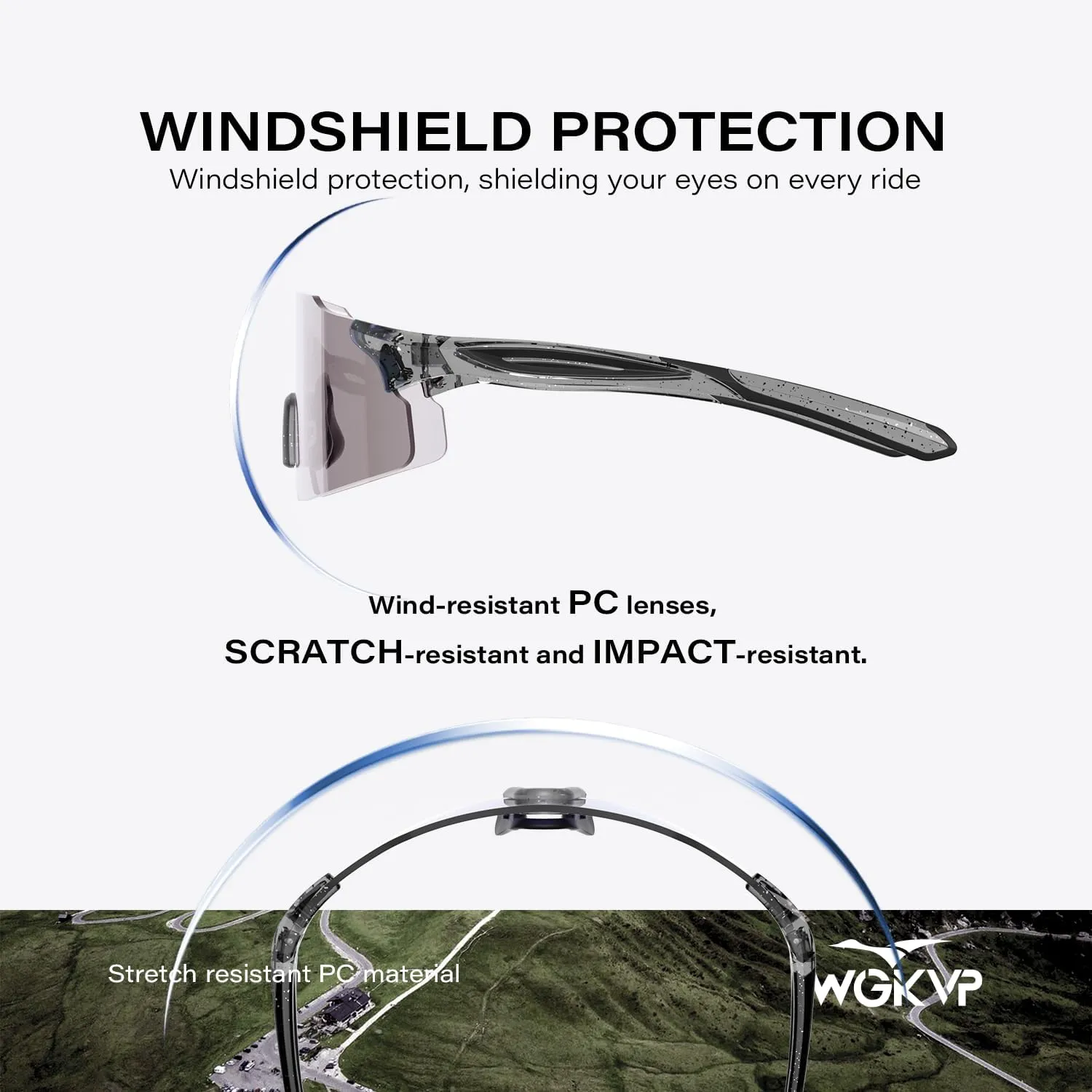Photochromic Running Glasses for Women-UV 400 Protection, Anti-Fog,Durable for Cycling& Jopping Outdoor Sports