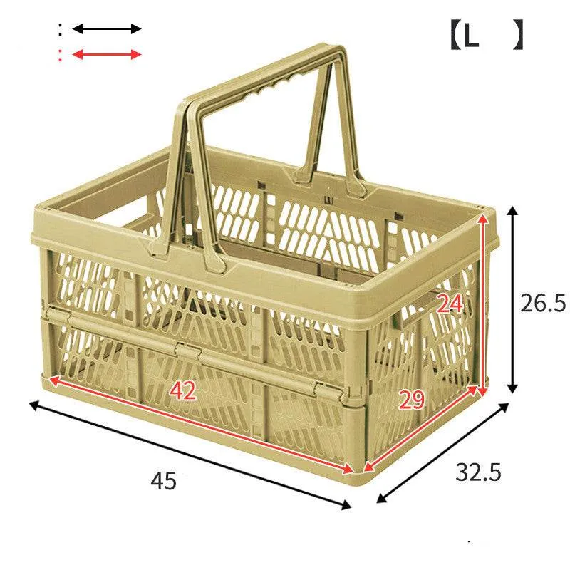 Plastic Folding Basket Household