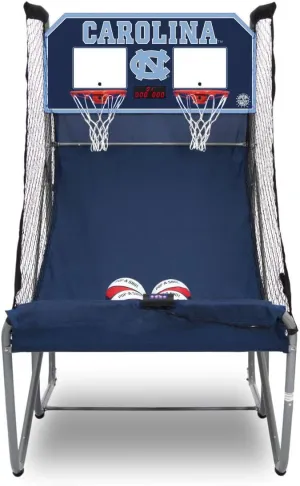 Pop-A-Shot - Home Dual Shot with North Carolina Tar Heels NCAA Graphics l Sensor Scoring l 16 Game Modes l 7 Balls l Foldable Storage l for All NCAA Fans