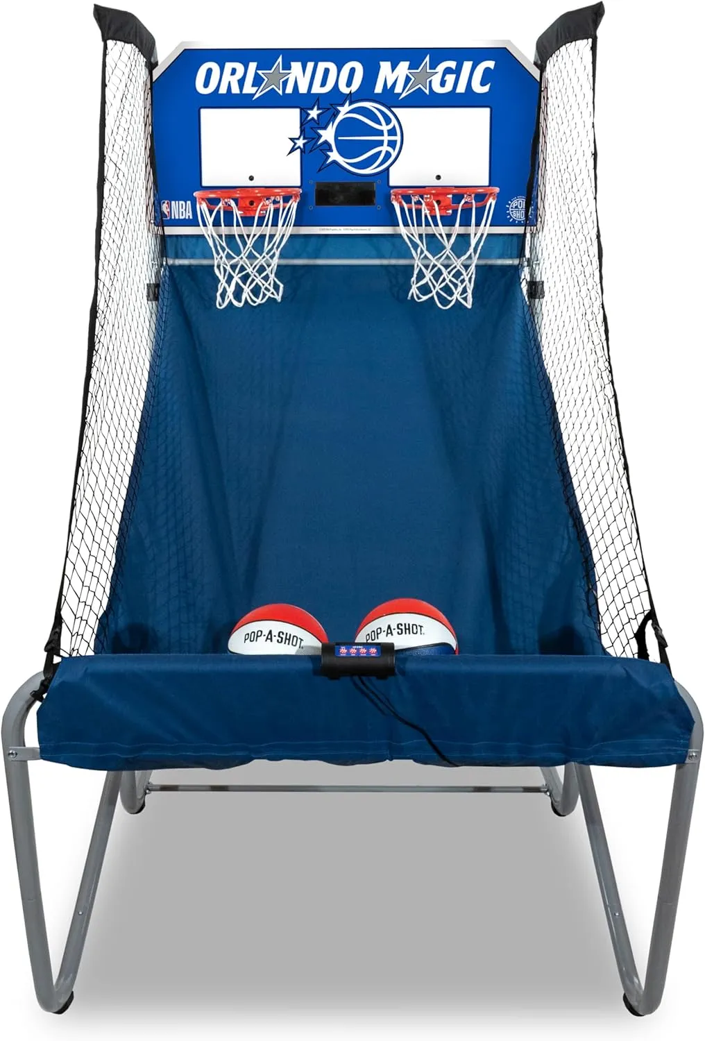 Pop-A-Shot - Home Dual Shot with Orlando Magic NBA Graphics l Sensor Scoring l 16 Game Modes l 7 Balls l Foldable Storage l for All NBA Fans