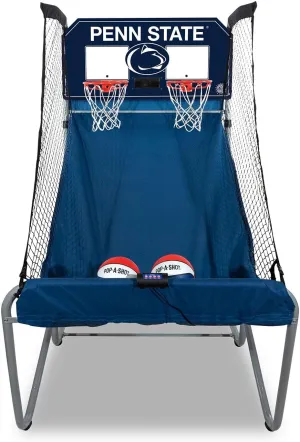 Pop-A-Shot - Home Dual Shot with Penn State Nittany Lions NCAA Graphics l Sensor Scoring l 16 Game Modes l 7 Balls l Foldable Storage l for All NCAA Fans