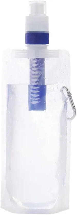 POPETPOP Convenient Water Bag Reusable Water Pouch for Camping Hiking and Travel Lightweight Leakproof Design Spigot Control for Easy Hydration
