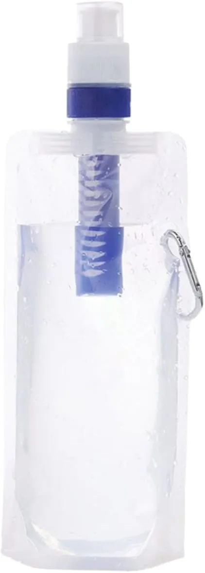 POPETPOP Convenient Water Bag Reusable Water Pouch for Camping Hiking and Travel Lightweight Leakproof Design Spigot Control for Easy Hydration