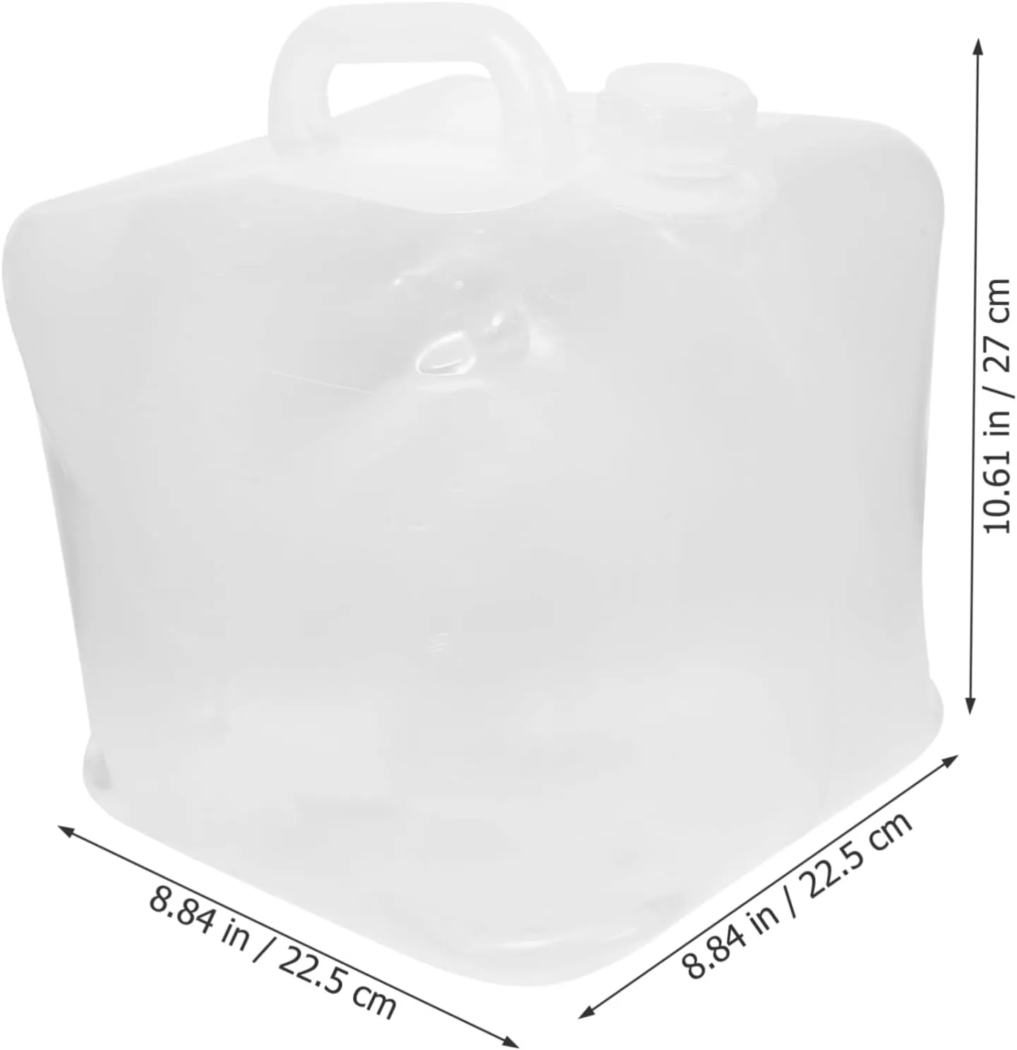 POPETPOP Folding Water Bag 10l Outdoor Water Storage Container Leak-proof Lid for Sports Car