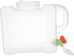 POPETPOP Portable Water Container with Spigot Outdoor Water Jug for Camping Emergency Storage Durable and Convenient