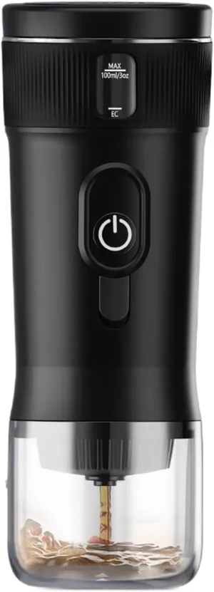 Portable Electric Coffee, Portable Coffee Maker Small Espresso Machine 12V Travel Coffee Maker For Car Outdoor Camping Backpacker Lightweight,for Camping, Travel, RV, Hiking, Office