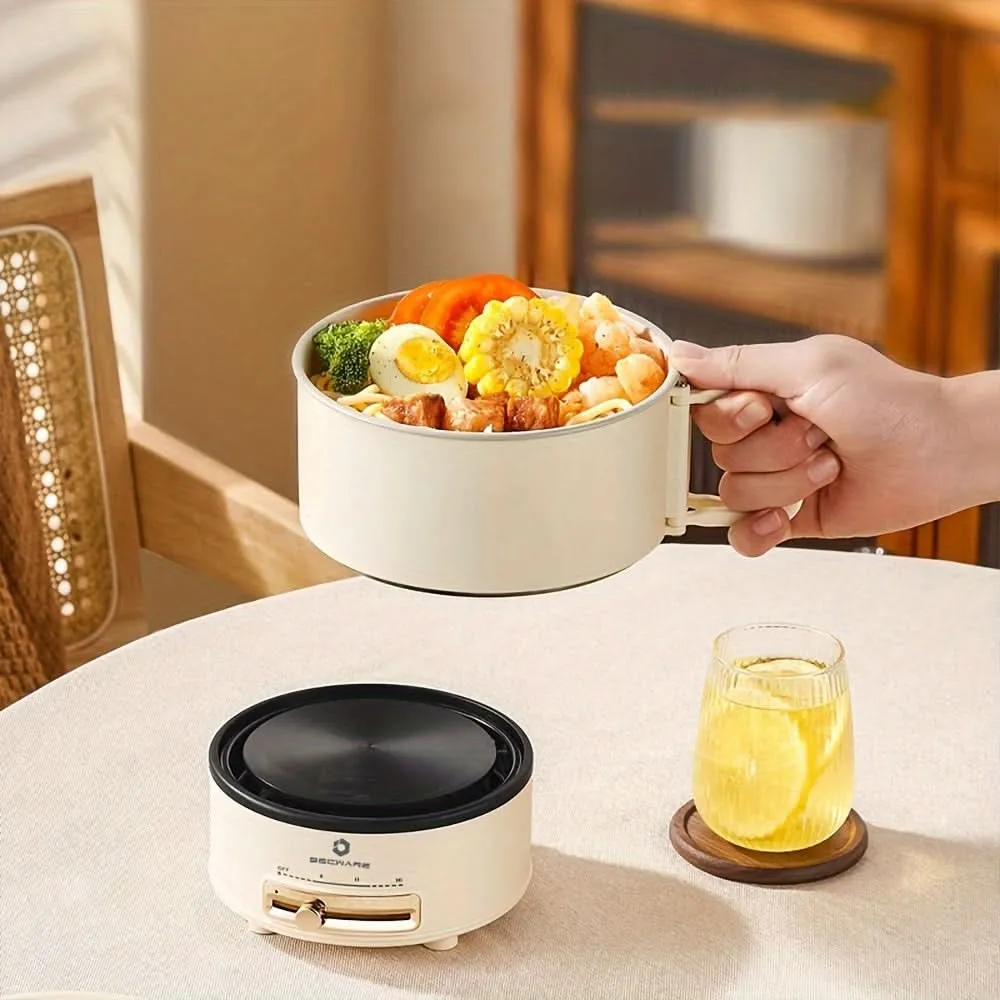Portable Electric Cooking Pot - Multifunctional Foldable & Split Type Travel Cooker