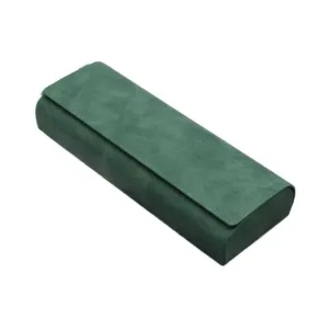 Portable Eyewear Bag PU Leather Glasses Box Waterproof Sunglasses Green