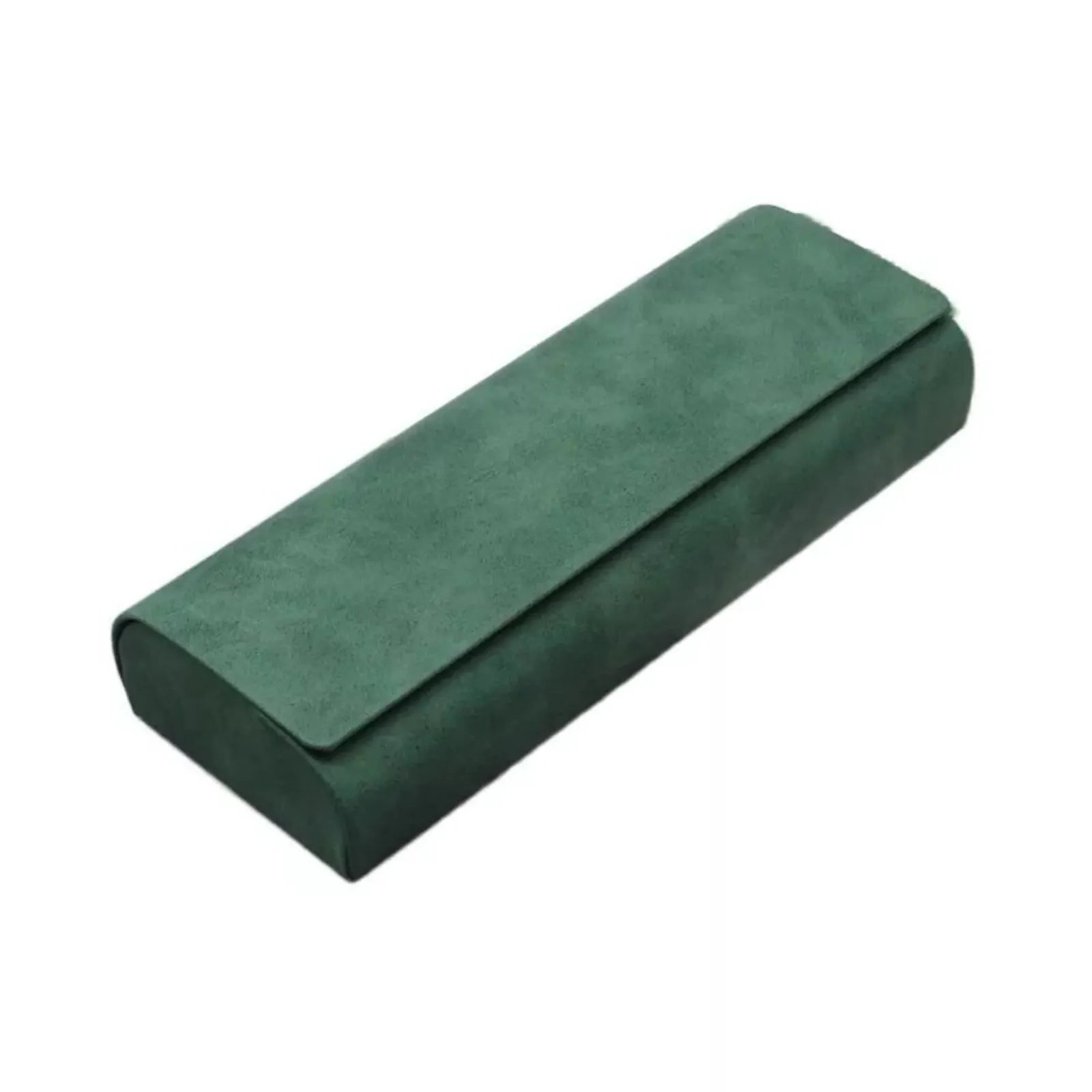 Portable Eyewear Bag PU Leather Glasses Box Waterproof Sunglasses Green