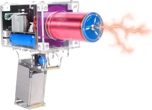 Portable Handheld Coil, Plug-in Trigger Mode for Tesla Coil Handheld Fit for Tesla Coil Artificial Lightning DIY Science Physics Teaching Enhanced Version Charged
