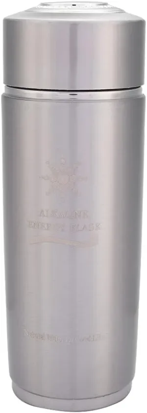 Portable Nano Balance Stainless Water Bottle, Energy Lonizer Cup Flask, Regulates Endocrine, Boosts Metabolism, 400ml (Silver)