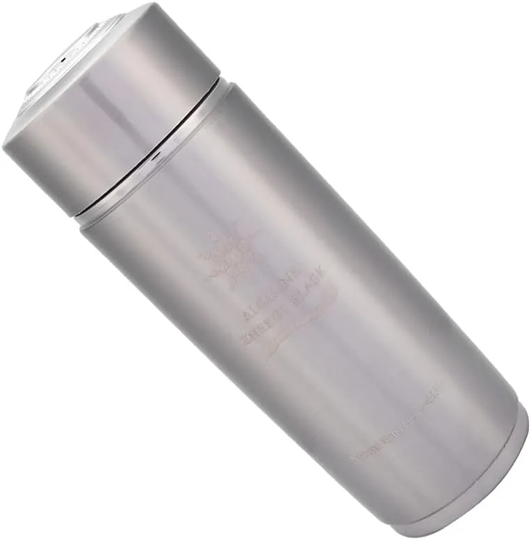 Portable Nano Balance Stainless Water Bottle, Energy Lonizer Cup Flask, Regulates Endocrine, Boosts Metabolism, 400ml (Silver)