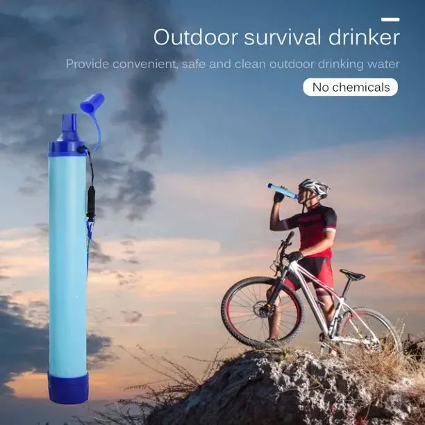 Portable Outdoor Water Purifier for Camping Hiking Emergency Survival