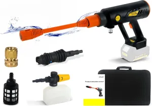Portable Power Cleaner, T TOVIA 870 PSI Electric Pressure Washer with 3 Pressure Modes, 180° Rotating Nozzle for Fence Car Floor Wall Cleaning (Battery/Charger Not Included)
