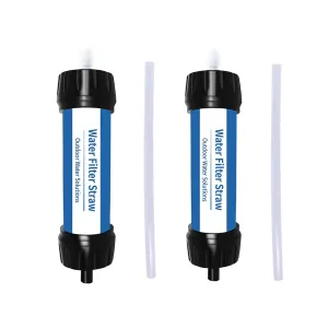 Portable Purifier Camping Water Filter Personal Outdoor Emergency Water Filtration Leak-Proof O-Ring Seal