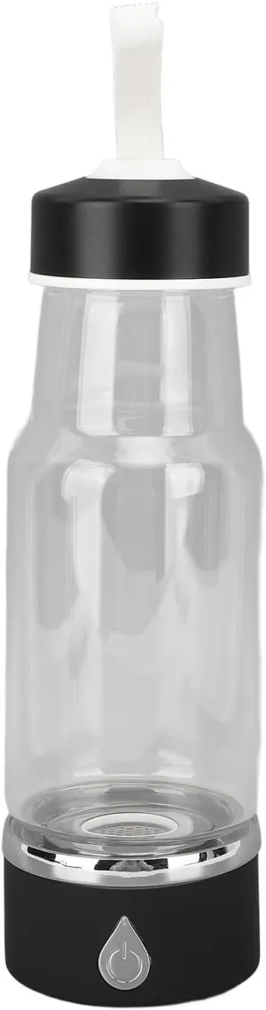 Portable Rechargeable Hydrogen Water Bottle, High Concentration Negative Ions, Hydrogen Rich Water Ionizer Machine, 420ml