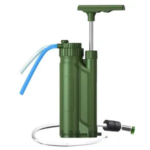 Portable Reverse Osmosis Water Filter Pump - Outdoor Water Purification System for Camping, Hiking, Travel, and Emergency Survival Gear