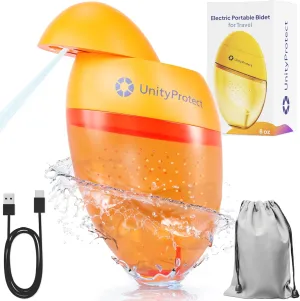 Portable Travel Bidet – USB Rechargeable, IPX7 Waterproof Electric Handheld Bidet Sprayer, Eco-Friendly Personal Hygiene Device for Travel, Camping, and Home Use
