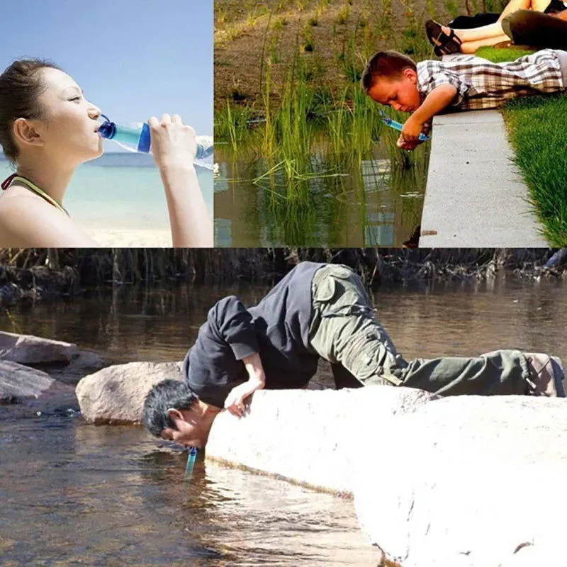 Portable Water Purifier – Emergency Filter for Camping, Hiking, Streams & Lakes