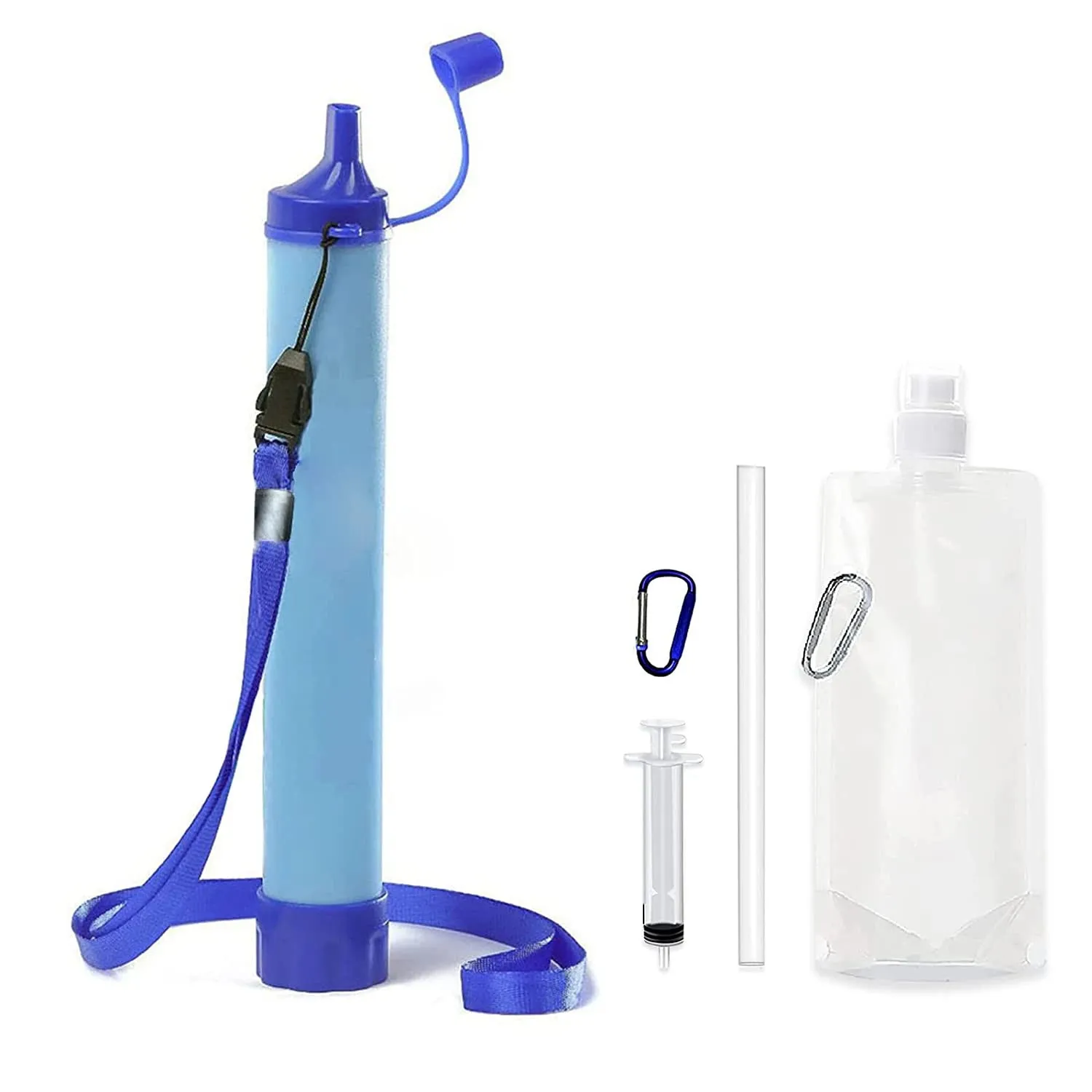 Portable Water Purifier – Emergency Filter for Camping, Hiking, Streams & Lakes