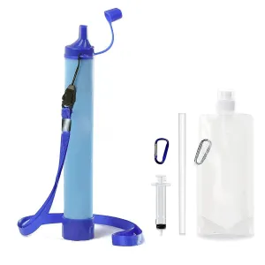 Portable Water Purifier – Emergency Filter for Camping, Hiking, Streams & Lakes
