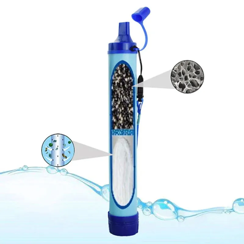 Portable Water Purifier – Emergency Filter for Camping, Hiking, Streams & Lakes
