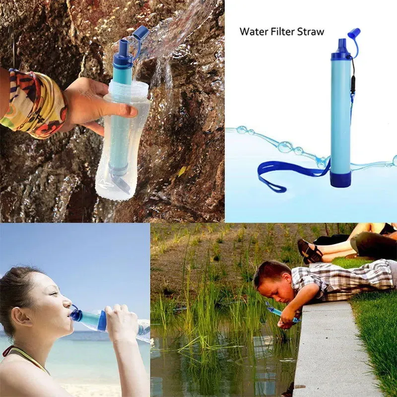 Portable Water Purifier – Emergency Filter for Camping, Hiking, Streams & Lakes