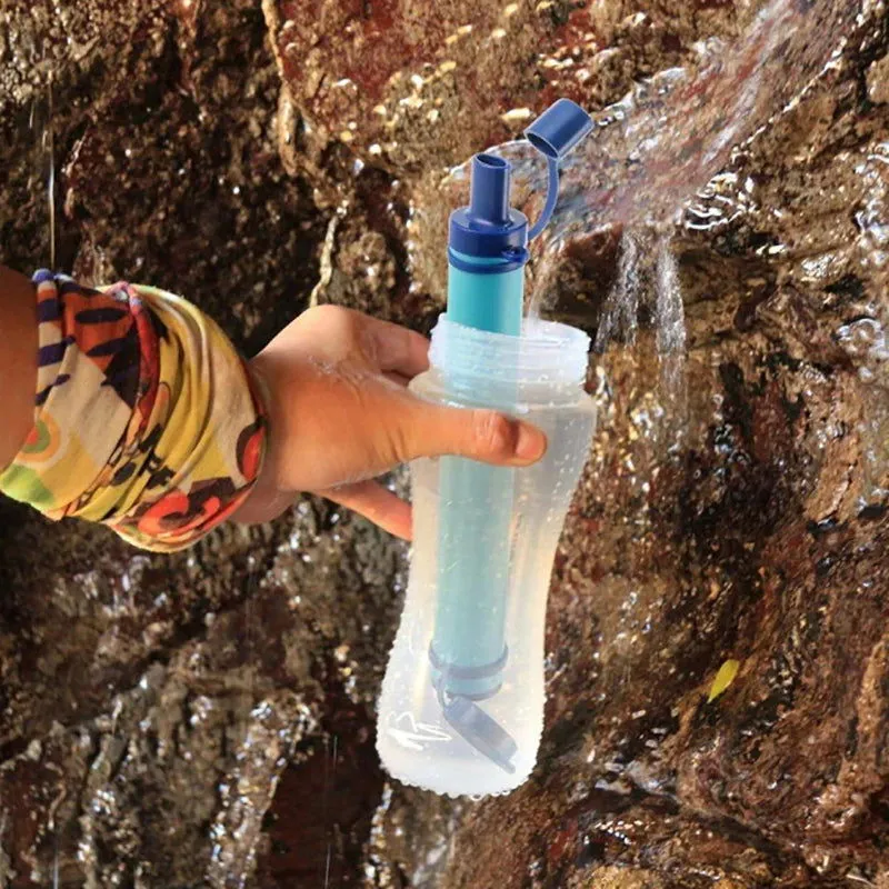 Portable Water Purifier – Emergency Filter for Camping, Hiking, Streams & Lakes