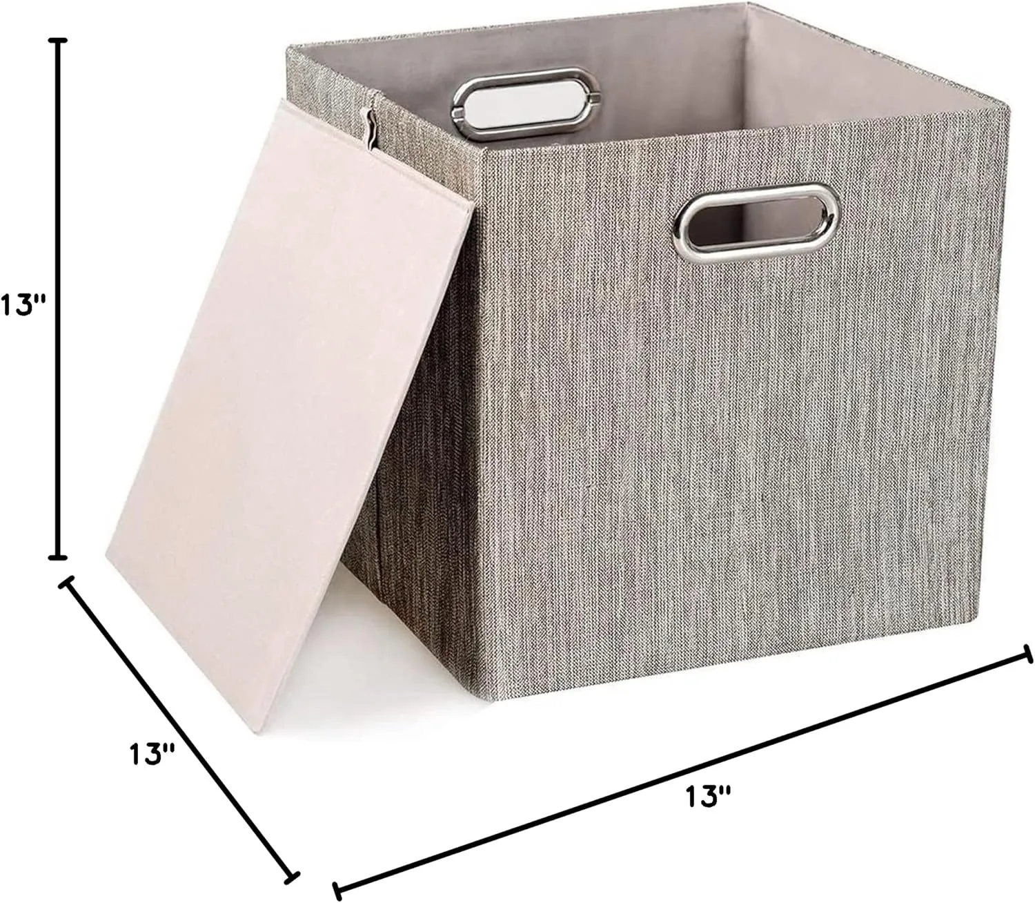 Posprica 3X Thicker Collapsible Storage Bins,13×13 Foldable Storage Cube Boxes Fabric Drawer for Closet Shelf Cabinet Bookcase