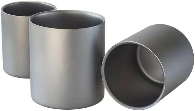 POVCZWXSS 1PC Outdoor Pure Titanium Water Cup Lightweight Portable Mug(220ml A)