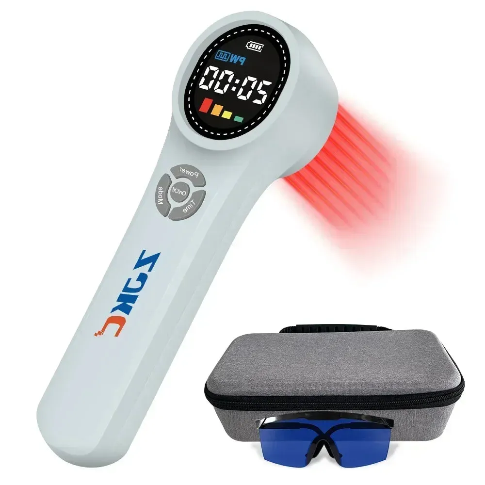 Premium Cold Laser Therapy Device for Pain Relief | 4x808nm & 16x650nm Infrared Light Therapy | Handheld Massager for Arthritis & Muscle Relaxation | Non-Invasive Pain Management