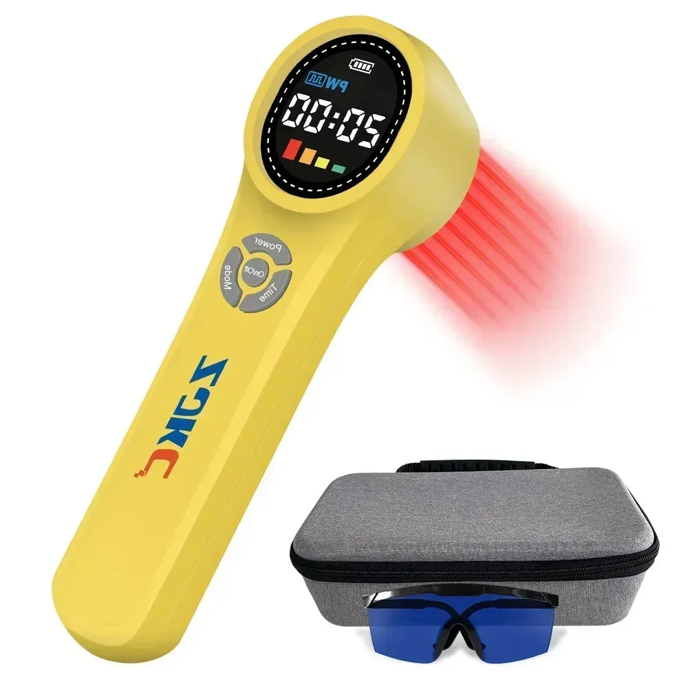 Premium Cold Laser Therapy Device for Pain Relief | 4x808nm & 16x650nm Infrared Light Therapy | Handheld Massager for Arthritis & Muscle Relaxation | Non-Invasive Pain Management