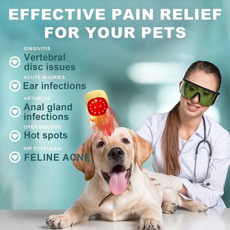 Premium Cold Laser Therapy Device for Pain Relief | 4x808nm & 16x650nm Infrared Light Therapy | Handheld Massager for Arthritis & Muscle Relaxation | Non-Invasive Pain Management