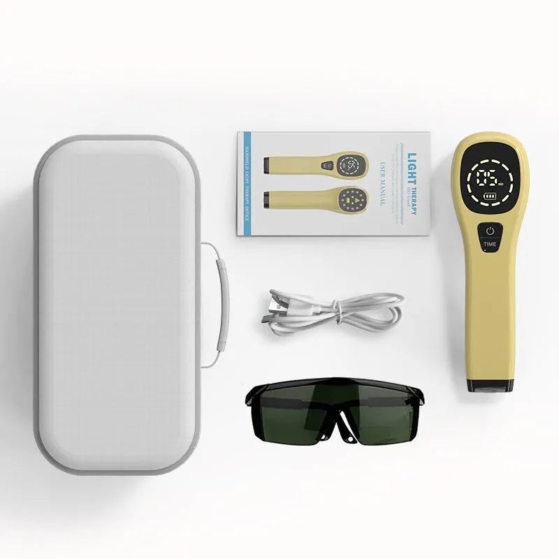Premium Cold Laser Therapy Device for Pain Relief | 4x808nm & 16x650nm Infrared Light Therapy | Handheld Massager for Arthritis & Muscle Relaxation | Non-Invasive Pain Management
