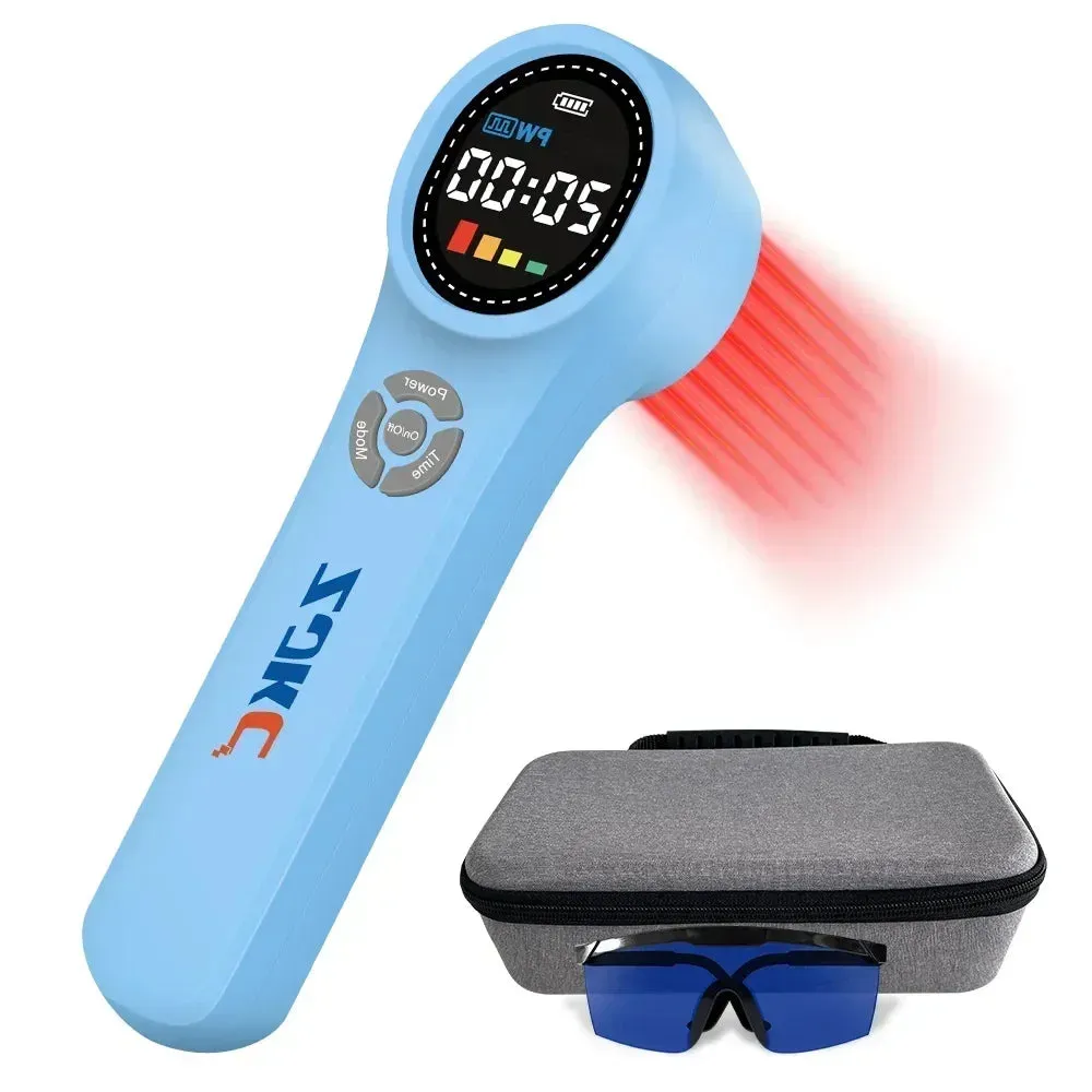 Premium Cold Laser Therapy Device for Pain Relief | 4x808nm & 16x650nm Infrared Light Therapy | Handheld Massager for Arthritis & Muscle Relaxation | Non-Invasive Pain Management