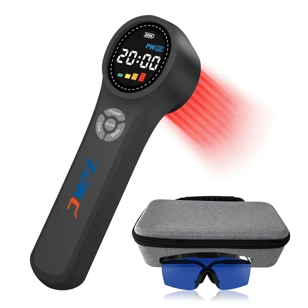Premium Cold Laser Therapy Device for Pain Relief | 4x808nm & 16x650nm Infrared Light Therapy | Handheld Massager for Arthritis & Muscle Relaxation | Non-Invasive Pain Management