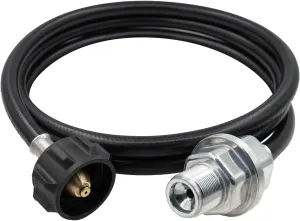 Propane Fuel Filter F273699 with Hose,Propane Adapter Hose with QCC1/Type1 Adapter,Compatible with heater Buddy and Big Buddy, Connect 20-45 lb Propane Tanks，black grey