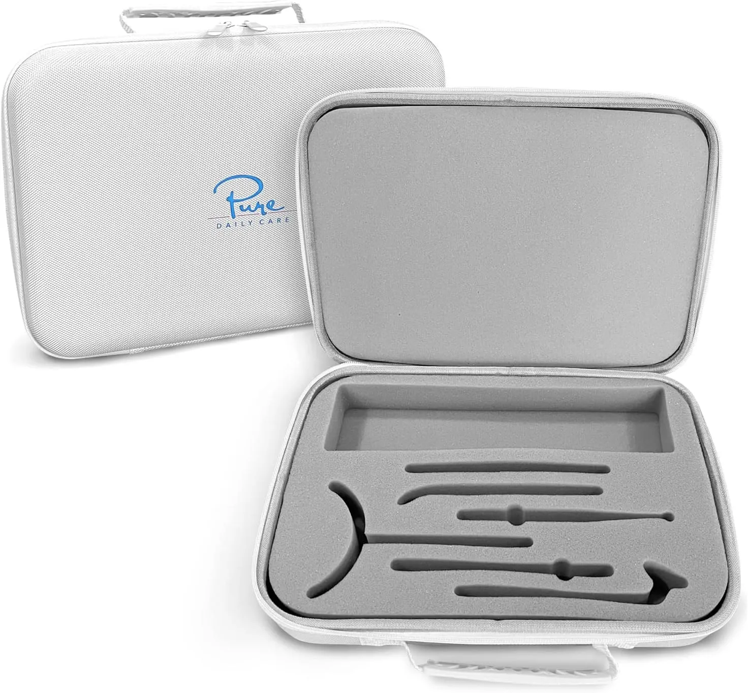 Pure Daily Care NuDerma Official Carrying Case for High Frequency Wand - Holds All Attachments - Portable for Travel - Compatible with All Nuderma Models - Padded Storage and Travel Case