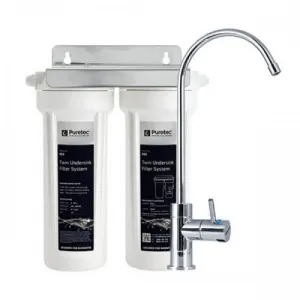 Puretec Ecotrol ES2 Dual Undersink Water Filter System with Faucet (4 LPM)