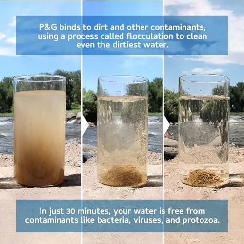 Purifier of Water,Portable Water Purifier Packets,Emergency Water Filter