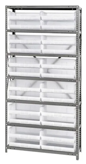 QSBU-245 12"D x 36"W x 75"H GIANT OPEN HOPPER STORAGE SYSTEMS