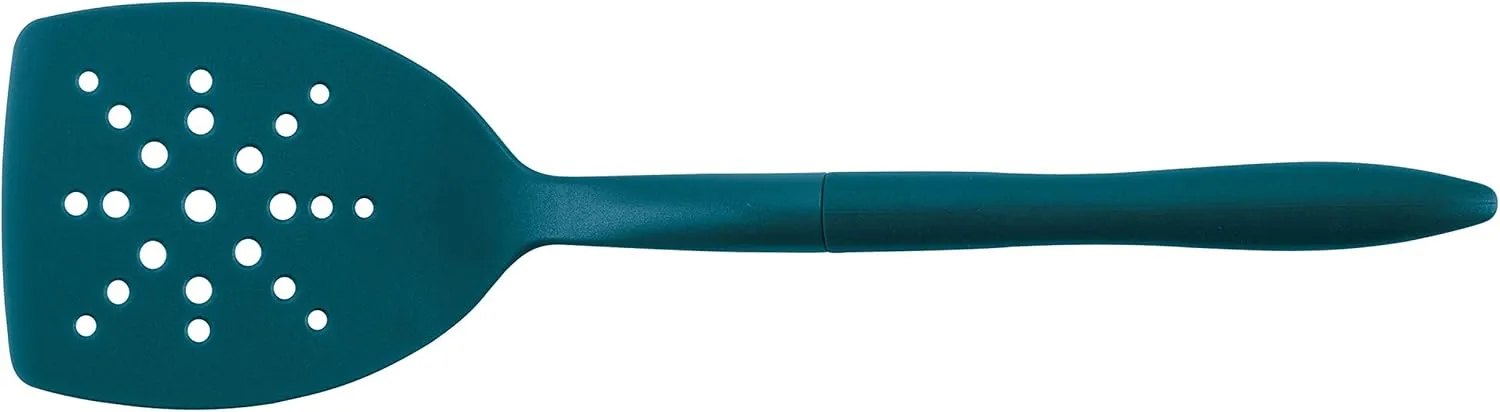 Rachael Ray Tools and Gadgets Flexi Turner and Scraping Spoon Set / Cooking Utensils - 2 Piece, Teal Blue