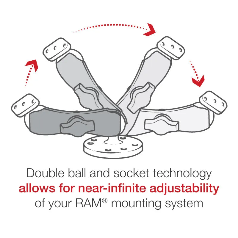 RAM® Finger-Grip™ Universal Mount with Drill-Down Base