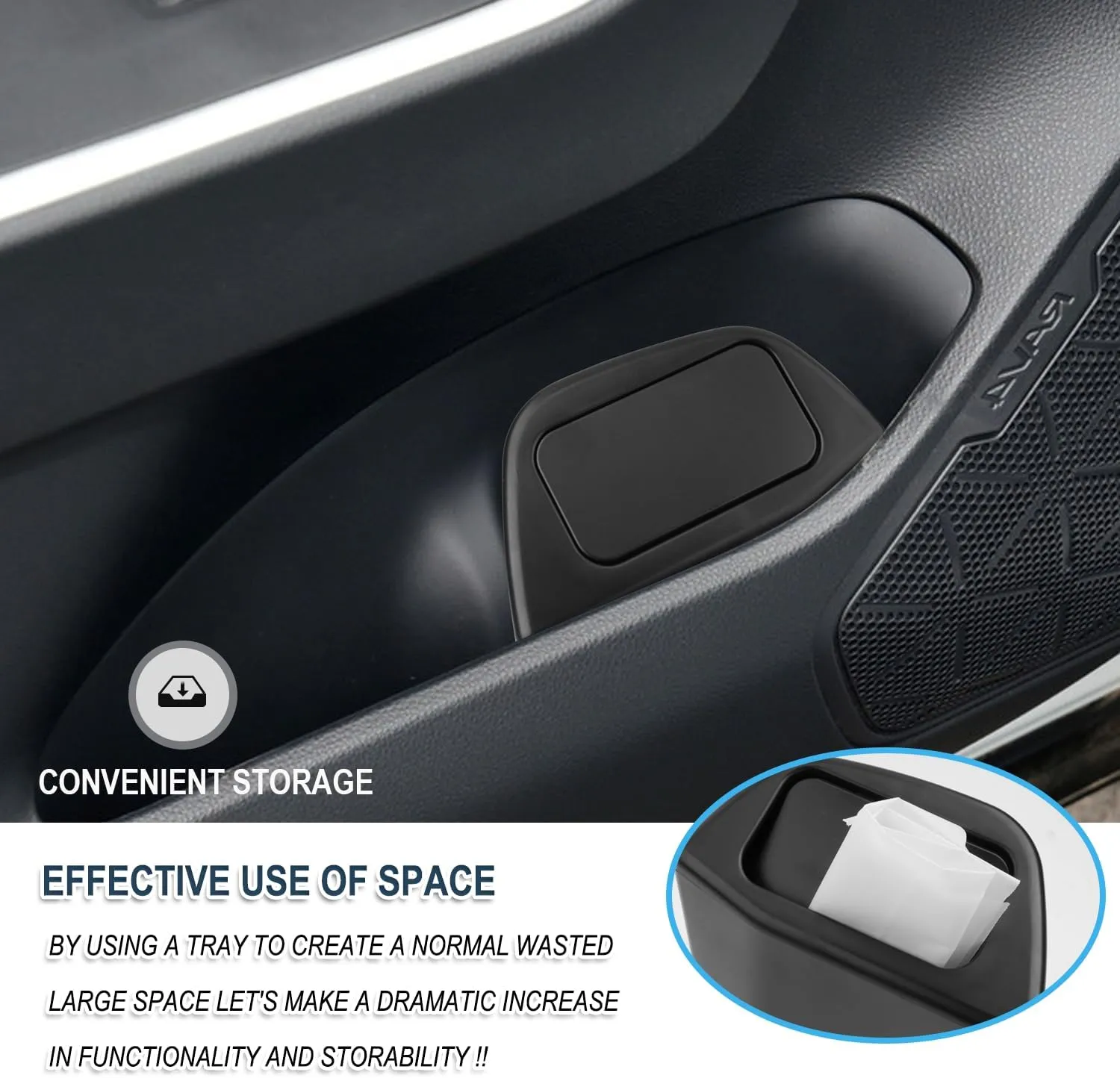 RAV4 Trash Can Toyota RAV4 Portable Mini Car Trash Bin with Lid for Storage and Organize Toyota RAV4 Accessories Plastic Garbage Can Compatible with 2019 2020 2021 2022 2023 2024 2025 Toyota RAV4