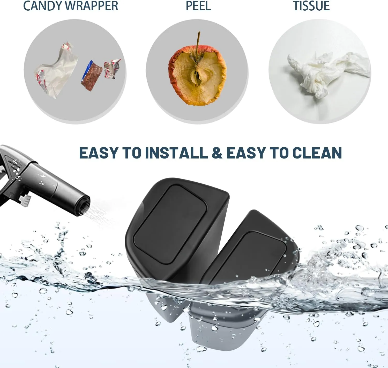 RAV4 Trash Can Toyota RAV4 Portable Mini Car Trash Bin with Lid for Storage and Organize Toyota RAV4 Accessories Plastic Garbage Can Compatible with 2019 2020 2021 2022 2023 2024 2025 Toyota RAV4