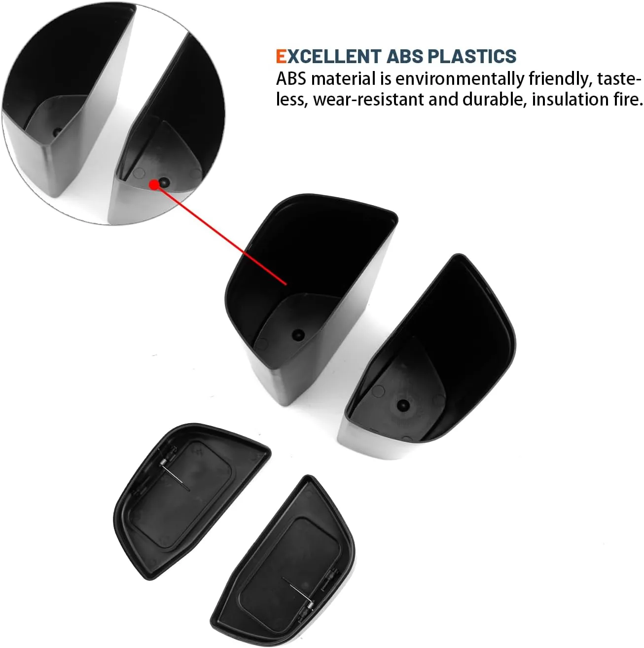 RAV4 Trash Can Toyota RAV4 Portable Mini Car Trash Bin with Lid for Storage and Organize Toyota RAV4 Accessories Plastic Garbage Can Compatible with 2019 2020 2021 2022 2023 2024 2025 Toyota RAV4